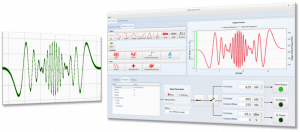 SHF 19120 A GUI and actual waveform