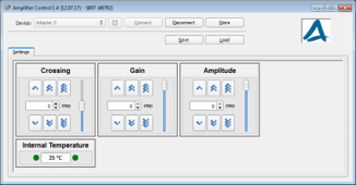 amplifier control software