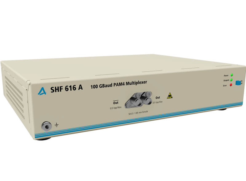 100 GBaud (200 Gbps) with the SHF 616 A “PAM4 Multiplexer”